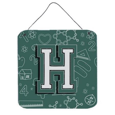 Carolines Treasures Letter H Back To School Initial Wall and Door Hanging Prints CJ2010-HDS66